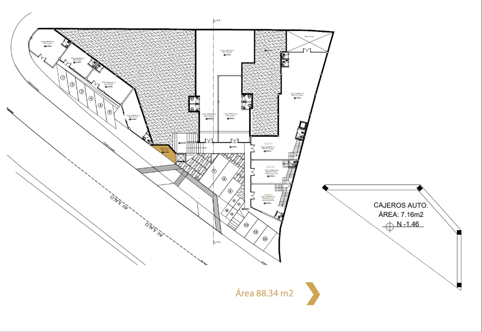 Espacio para cajeros automáticos